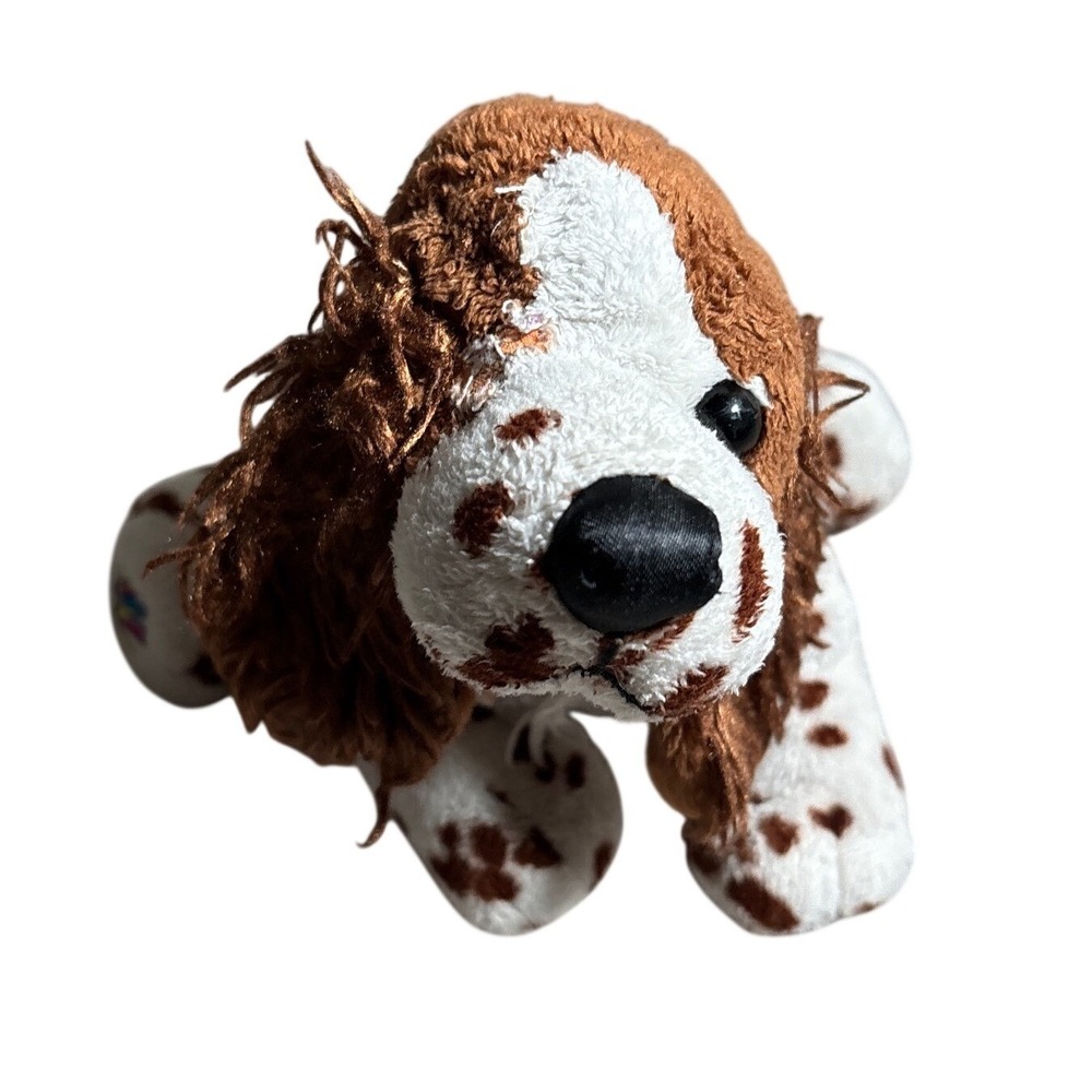 Webkinz Springer Spaniel Plush Stuffed Animal Brown White Spotted Dog No Code
